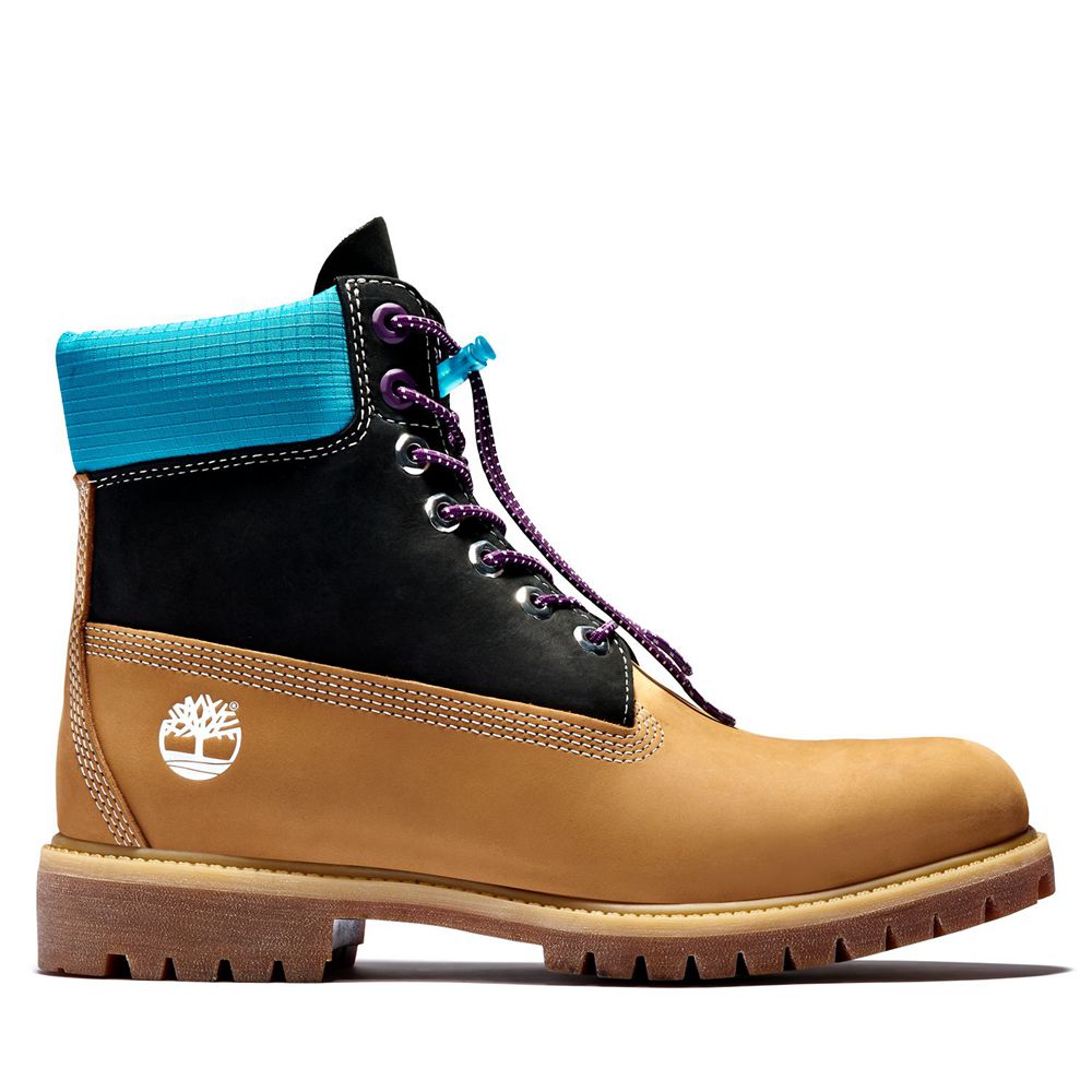 Botas Masculino - Timberland 6-Inch Premium Impermeavel - EQMSH8407 - Marrom/Pretas